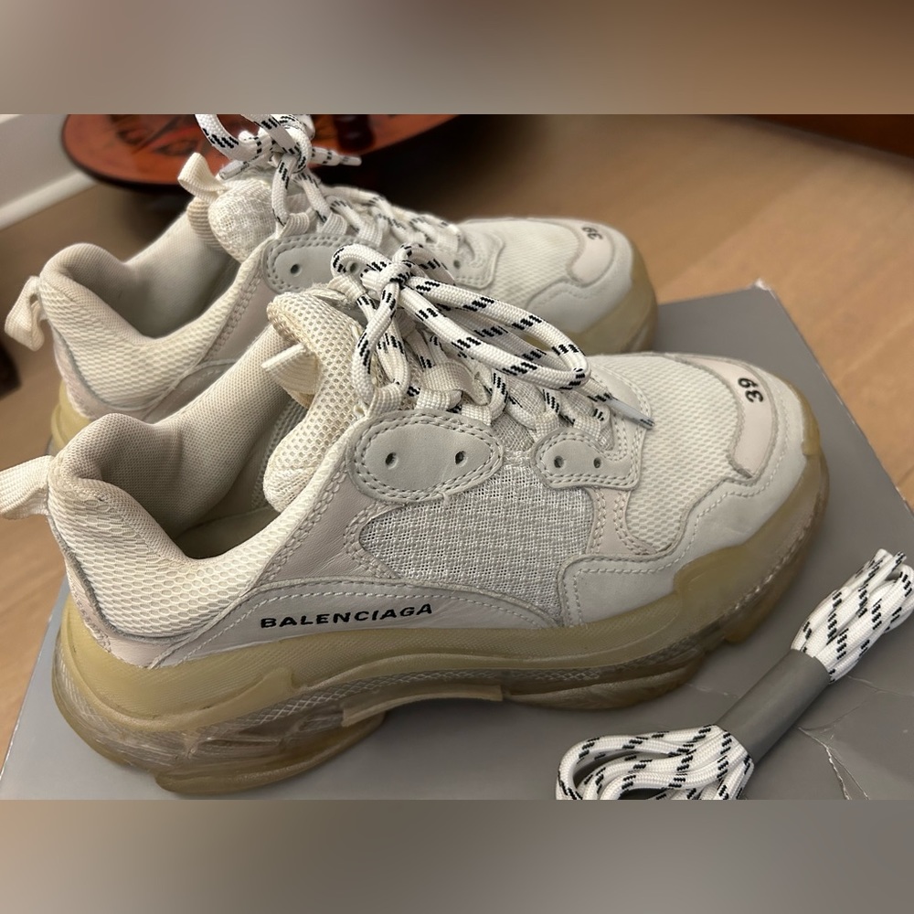 Balenciage Triple S Clear Sole Sneakers